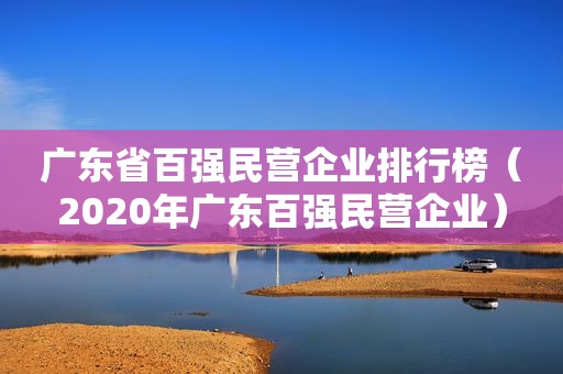 广东省百强民营企业排行榜（2020年广东百强民营企业）