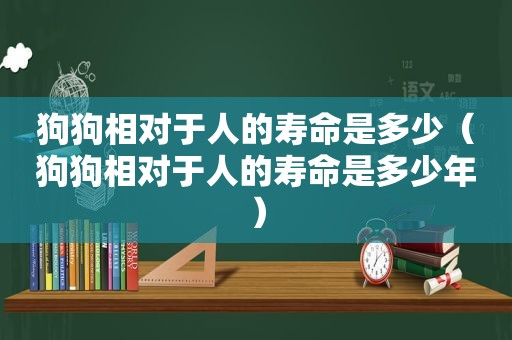 狗狗相对于人的寿命是多少（狗狗相对于人的寿命是多少年）