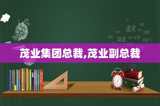 茂业集团总裁,茂业副总裁