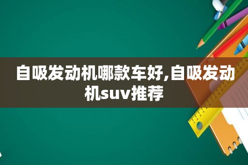 自吸发动机哪款车好,自吸发动机suv推荐