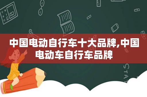 中国电动自行车十大品牌,中国电动车自行车品牌