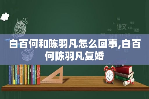 白百何和陈羽凡怎么回事,白百何陈羽凡复婚