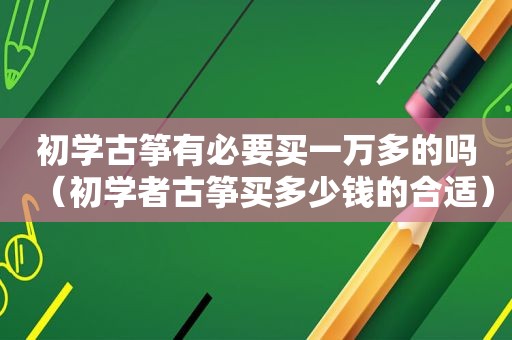 初学古筝有必要买一万多的吗（初学者古筝买多少钱的合适）