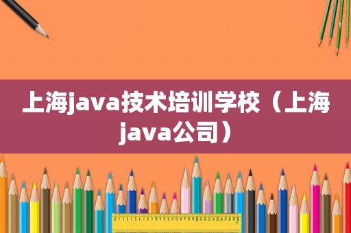 上海java技术培训学校（上海java公司）