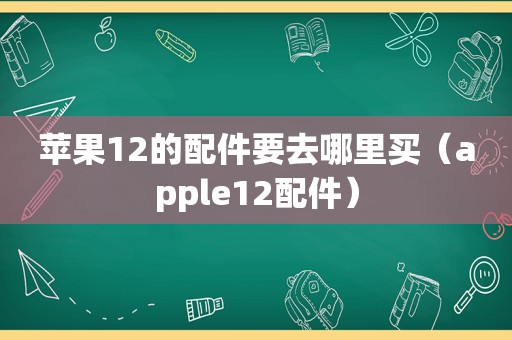 苹果12的配件要去哪里买（apple12配件）