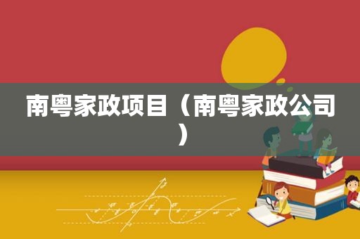 南粤家政项目（南粤家政公司）