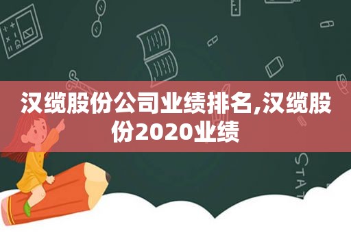 汉缆股份公司业绩排名,汉缆股份2020业绩