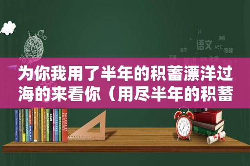 为你我用了半年的积蓄漂洋过海的来看你（用尽半年的积蓄漂洋过海来看你）