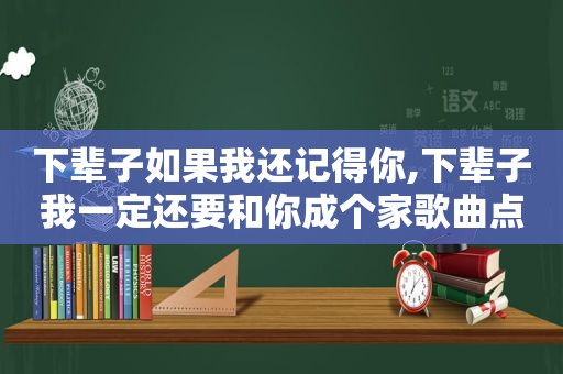 下辈子如果我还记得你,下辈子我一定还要和你成个家歌曲点评