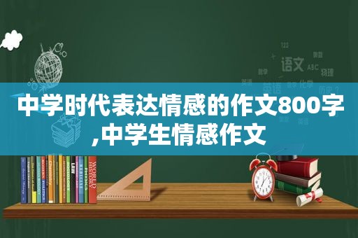 中学时代表达情感的作文800字,中学生情感作文