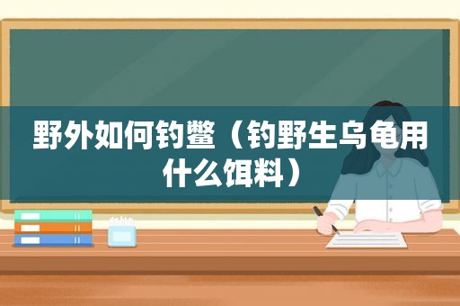 野外如何钓鳖（钓野生乌龟用什么饵料）