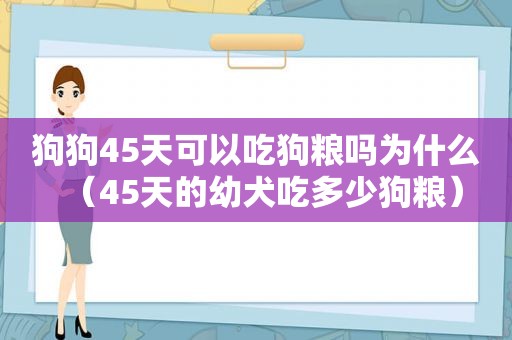 狗狗45天可以吃狗粮吗为什么（45天的幼犬吃多少狗粮）