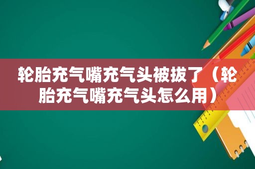 轮胎充气嘴充气头被拔了（轮胎充气嘴充气头怎么用）