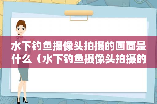 水下钓鱼摄像头拍摄的画面是什么（水下钓鱼摄像头拍摄的画面图片）