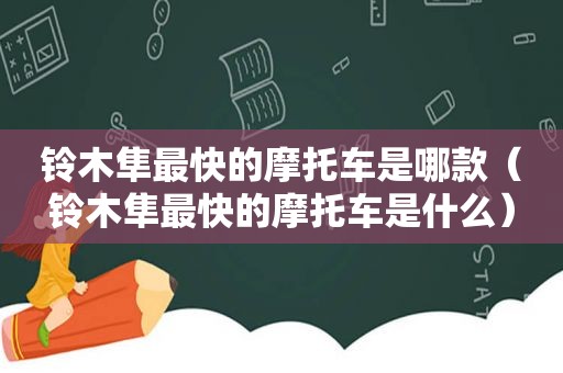 铃木隼最快的摩托车是哪款（铃木隼最快的摩托车是什么）