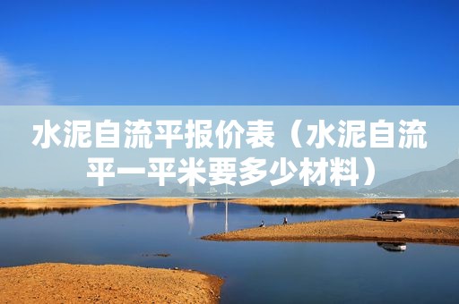 水泥自流平报价表（水泥自流平一平米要多少材料）