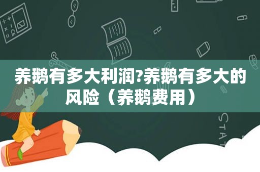 养鹅有多大利润?养鹅有多大的风险（养鹅费用）