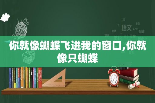 你就像蝴蝶飞进我的窗口,你就像只蝴蝶