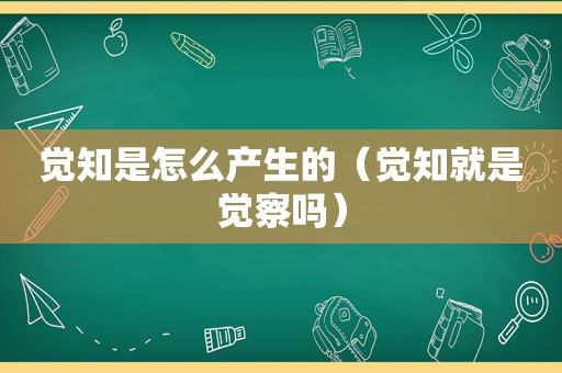 觉知是怎么产生的（觉知就是觉察吗）