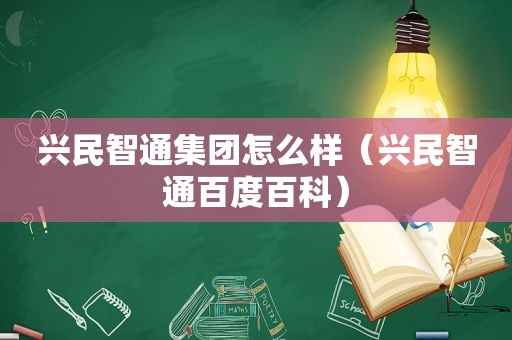 兴民智通集团怎么样（兴民智通百度百科）