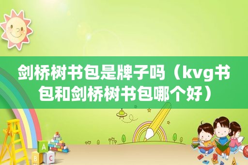 剑桥树书包是牌子吗（kvg书包和剑桥树书包哪个好）