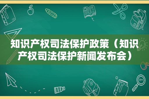 知识产权司法保护政策（知识产权司法保护新闻发布会）