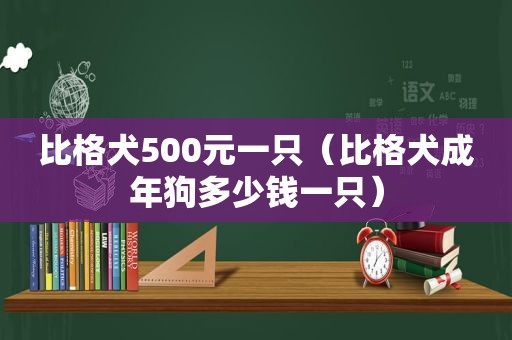 比格犬500元一只（比格犬成年狗多少钱一只）