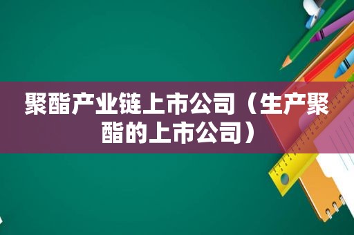 聚酯产业链上市公司（生产聚酯的上市公司）