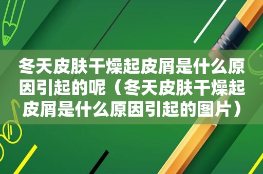 冬天皮肤干燥起皮屑是什么原因引起的呢（冬天皮肤干燥起皮屑是什么原因引起的图片）