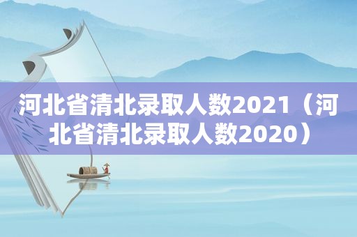 河北省清北录取人数2021（河北省清北录取人数2020）