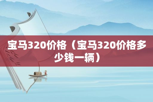 宝马320价格（宝马320价格多少钱一辆）