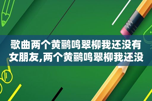 歌曲两个黄鹂鸣翠柳我还没有女朋友,两个黄鹂鸣翠柳我还没有男朋友歌词