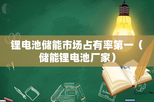 锂电池储能市场占有率第一（储能锂电池厂家）