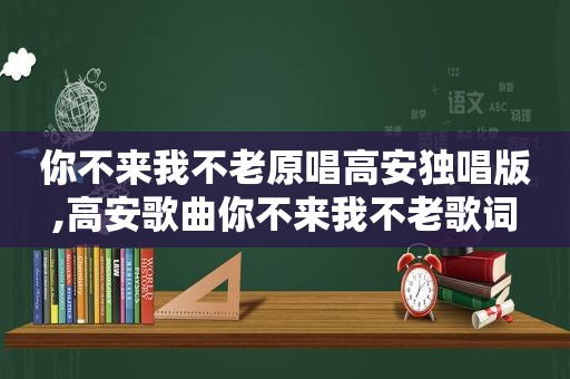 你不来我不老原唱高安独唱版,高安歌曲你不来我不老歌词