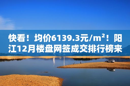 快看！均价6139.3元/m²！阳江12月楼盘网签成交排行榜来了