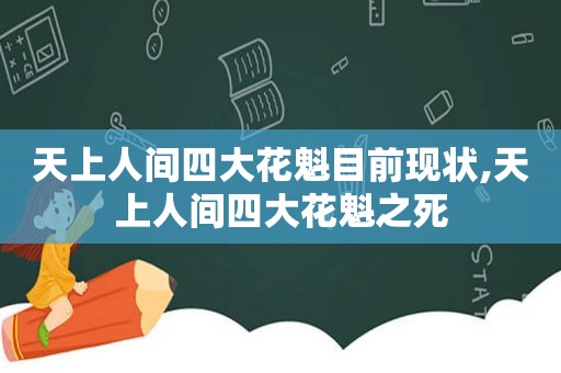 天上人间四大花魁目前现状,天上人间四大花魁之死