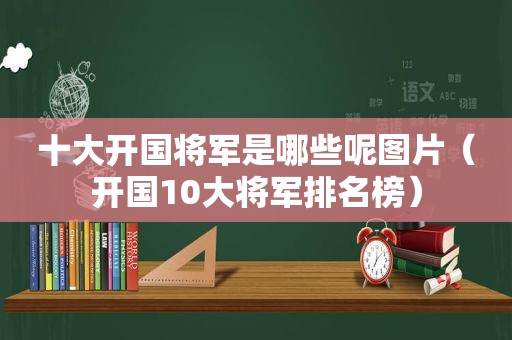 十大开国将军是哪些呢图片（开国10大将军排名榜）