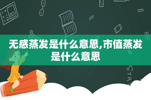 无感蒸发是什么意思,市值蒸发是什么意思