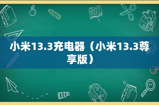 小米13.3充电器（小米13.3尊享版）