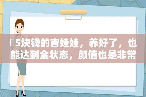 ​5块钱的吉娃娃，养好了，也能达到全状态，颜值也是非常高