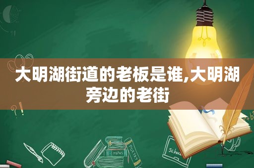 大明湖街道的老板是谁,大明湖旁边的老街