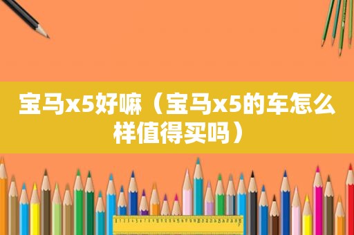 宝马x5好嘛（宝马x5的车怎么样值得买吗）