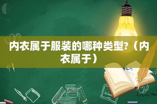 内衣属于服装的哪种类型?（内衣属于）