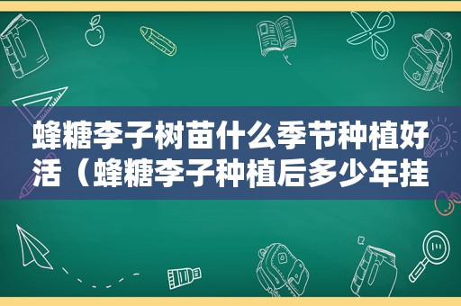 蜂糖李子树苗什么季节种植好活（蜂糖李子种植后多少年挂果?）