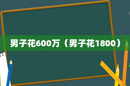 男子花600万（男子花1800）