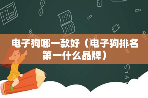 电子狗哪一款好（电子狗排名第一什么品牌）