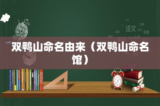 双鸭山命名由来（双鸭山命名馆）