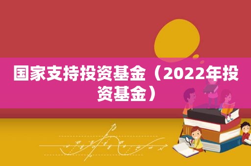 国家支持投资基金（2022年投资基金）