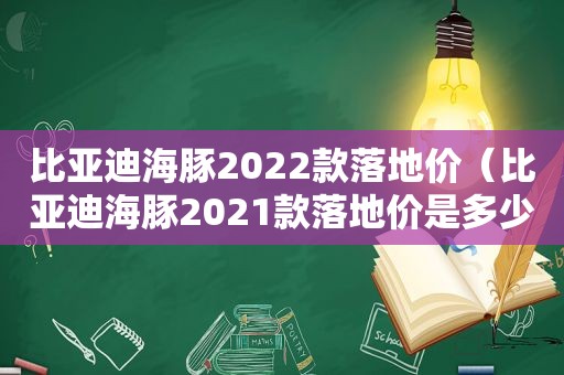 比亚迪海豚2022款落地价（比亚迪海豚2021款落地价是多少）