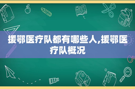 援鄂医疗队都有哪些人,援鄂医疗队概况